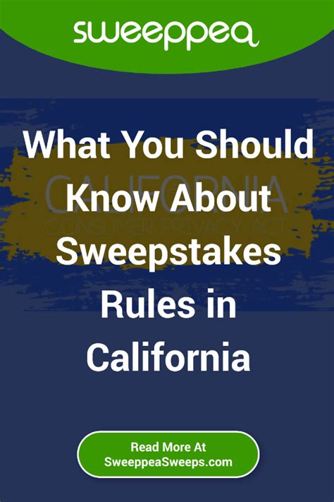 sweepstakes laws california|Sweepstakes 101: What You Need to Know about .